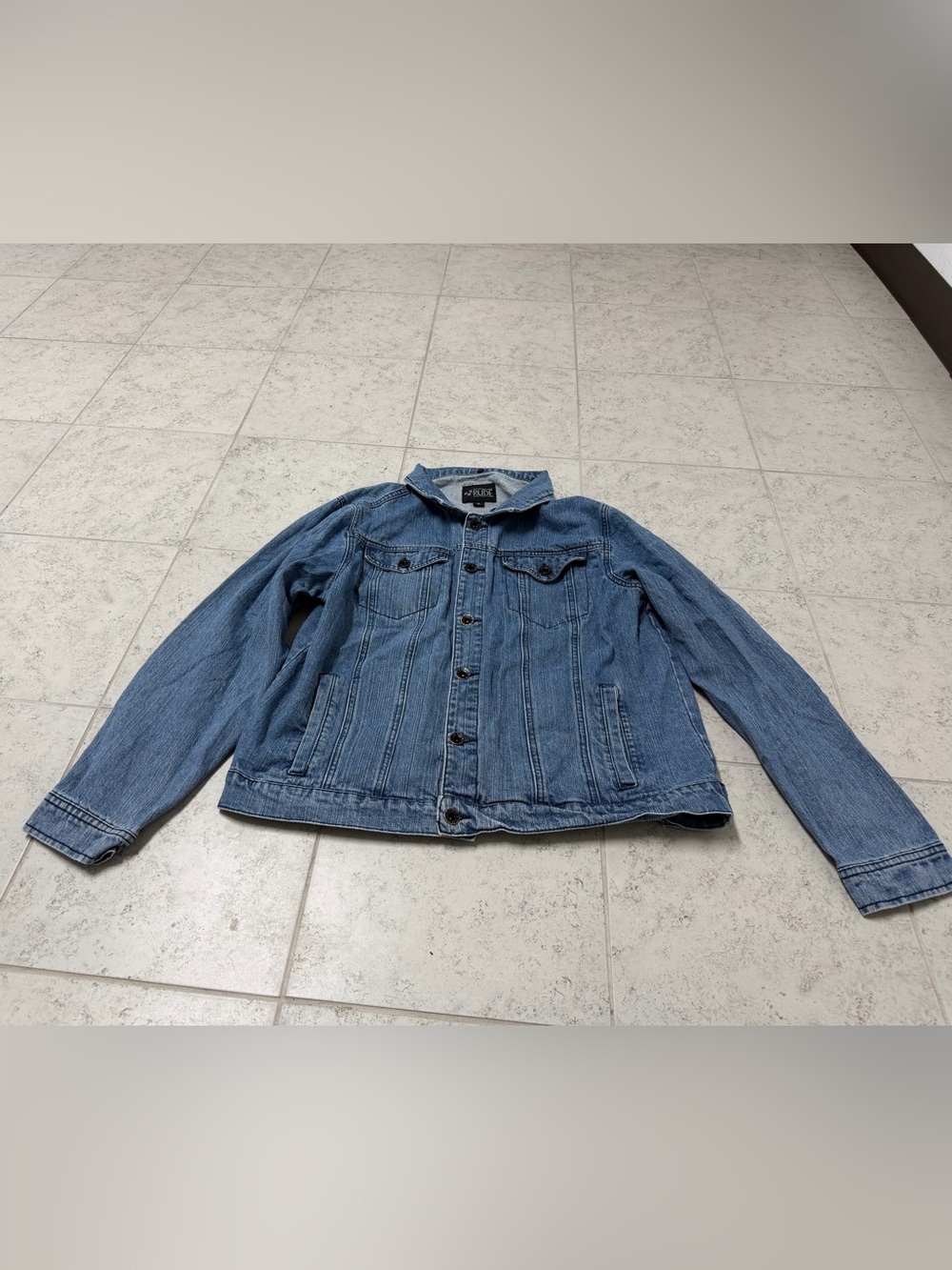 RUDE Light Blue Denim Shirt Jacket size XL Fall spring Classic